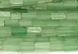 CCU1087 15 inches 2*4mm cuboid green aventurine jade beads