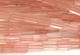 CCU1088 15 inches 2*4mm cuboid cherry quartz beads