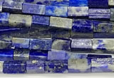 CCU1111 15 inches 2*4mm cuboid lapis lazuli beads