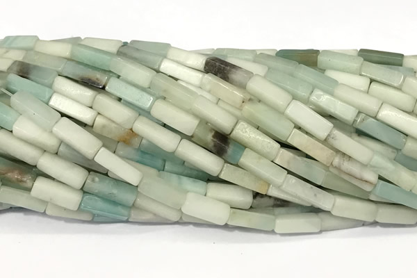 CCU1139 15 inches 4*13mm cuboid amazonite beads