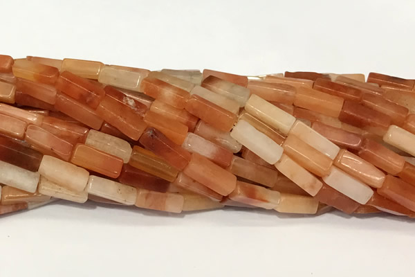 CCU1158 15 inches 4*13mm cuboid agate beads