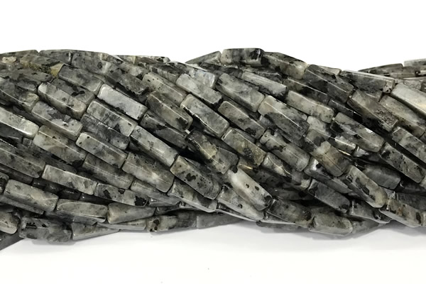 CCU1164 15 inches 4*13mm cuboid black labradorite beads