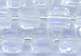 CCU1300 15 inches 9mm - 10mm faceted cube white crystal beads