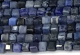 CCU1333 15 inches 2.5mm faceted cube dumortierite beads