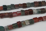 CCU26 15.5 inches 5*5mm cube Indian agate beads wholesale