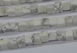 CCU302 15.5 inches 4*4mm cube white howlite beads wholesale