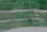 CCU307 15.5 inches 4*4mm cube green aventurine beads wholesale