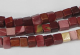 CCU35 15.5 inches 5*5mm cube mookaite beads wholesale