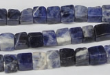 CCU43 15.5 inches 6*6mm cube sodalite gemstone beads wholesale