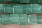 CCU452 15.5 inches 4*4mm cube green aventurine beads wholesale