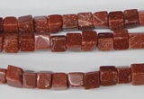 CCU48 15.5 inches 6*6mm cube goldstone beads wholesale