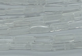 CCU516 15.5 inches 4*13mm cuboid white crystal beads wholesale