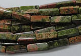 CCU517 15.5 inches 4*13mm cuboid unakite gemstone beads wholesale