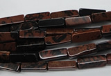 CCU523 15.5 inches 4*13mm cuboid mahogany obsidian beads wholesale