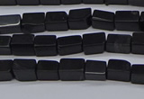 CCU700 15.5 inches 4*6mm cuboid black stone beads wholesale