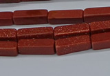 CCU727 15.5 inches 4*13mm cuboid goldstone beads wholesale