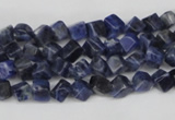 CCU90 15.5 inches 4*4mm cube sodalite gemstone beads wholesale