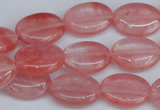 CCY157 15.5 inches 13*18mm oval cherry quartz beads wholesale