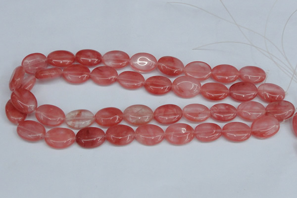 CCY158 15.5 inches 15*20mm oval cherry quartz beads wholesale