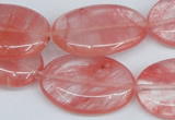 CCY159 15.5 inches 20*30mm oval cherry quartz beads wholesale