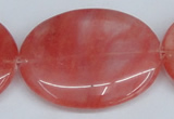 CCY161 15.5 inches 35*45mm oval cherry quartz beads wholesale