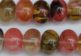 CCY203 15.5 inches 13*18mm rondelle volcano cherry quartz beads