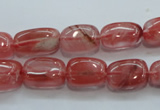 CCY51 15.5 inches 9*15mm nugget cherry quartz beads wholesale