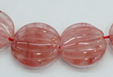 CCY53 15.5 inches 20mm flat round cherry quartz beads wholesale