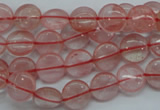 CCY61 15.5 inches 10mm flat round cherry quartz beads wholesale