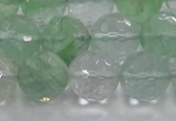 CCY616 15.5 inches 16mm faceted round green cherry quartz beads