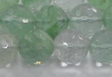 CCY617 15.5 inches 18mm faceted round green cherry quartz beads