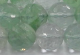 CCY618 15.5 inches 20mm faceted round green cherry quartz beads