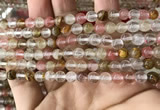 CCY631 15.5 inches 6mm round volcano cherry quartz beads wholesale