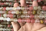 CCY633 15.5 inches 10mm round volcano cherry quartz beads wholesale