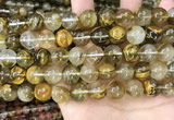 CCY649 15.5 inches 12mm round volcano cherry quartz beads