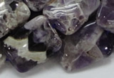 CDA06 15.5 inches 18*25mm rectangle dogtooth amethyst quartz beads