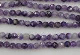 CDA150 15.5 inches 4mm faceted round dogtooth amethyst beads