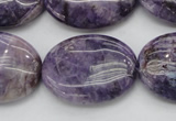 CDA303 15.5 inches 22*30mm oval dyed dogtooth amethyst beads