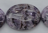 CDA304 15.5 inches 30*40mm oval dyed dogtooth amethyst beads