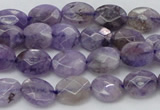 CDA322 15.5 inches 7*9mm faceted oval dyed dogtooth amethyst beads