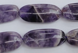 CDA35 15.5 inches 13*28mm oval dogtooth amethyst beads