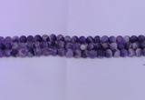 CDA350 15.5 inches 4mm round matte dogtooth amethyst beads