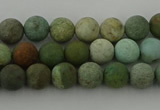 CDB101 15.5 inches 6mm round matte New dragon blood jasper beads