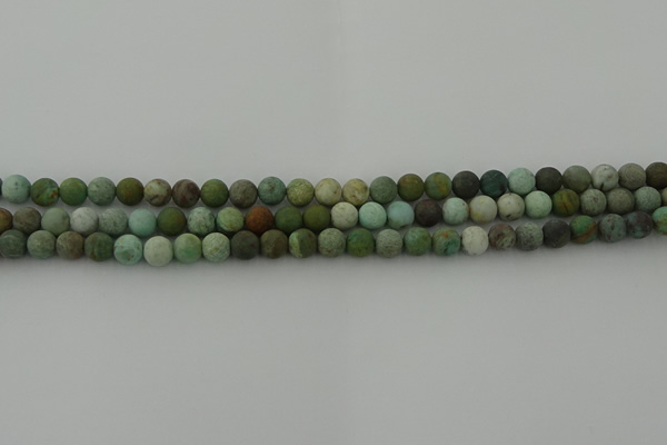 CDB101 15.5 inches 6mm round matte New dragon blood jasper beads