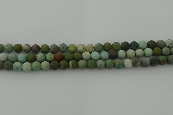 CDB102 15.5 inches 8mm round matte New dragon blood jasper beads