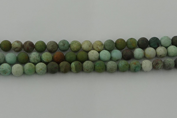 CDB104 15.5 inches 12mm round matte New dragon blood jasper beads