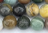 CDB111 15 inches 8mm round new dragon blood jasper beads