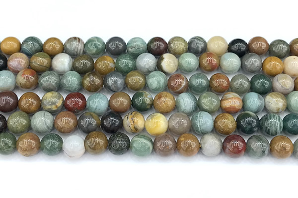 CDB111 15 inches 8mm round new dragon blood jasper beads