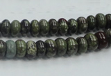 CDB201 15.5 inches 5*8mm rondelle natural dragon blood jasper beads