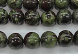 CDB231 15.5 inches 12mm round natural dragon blood jasper beads